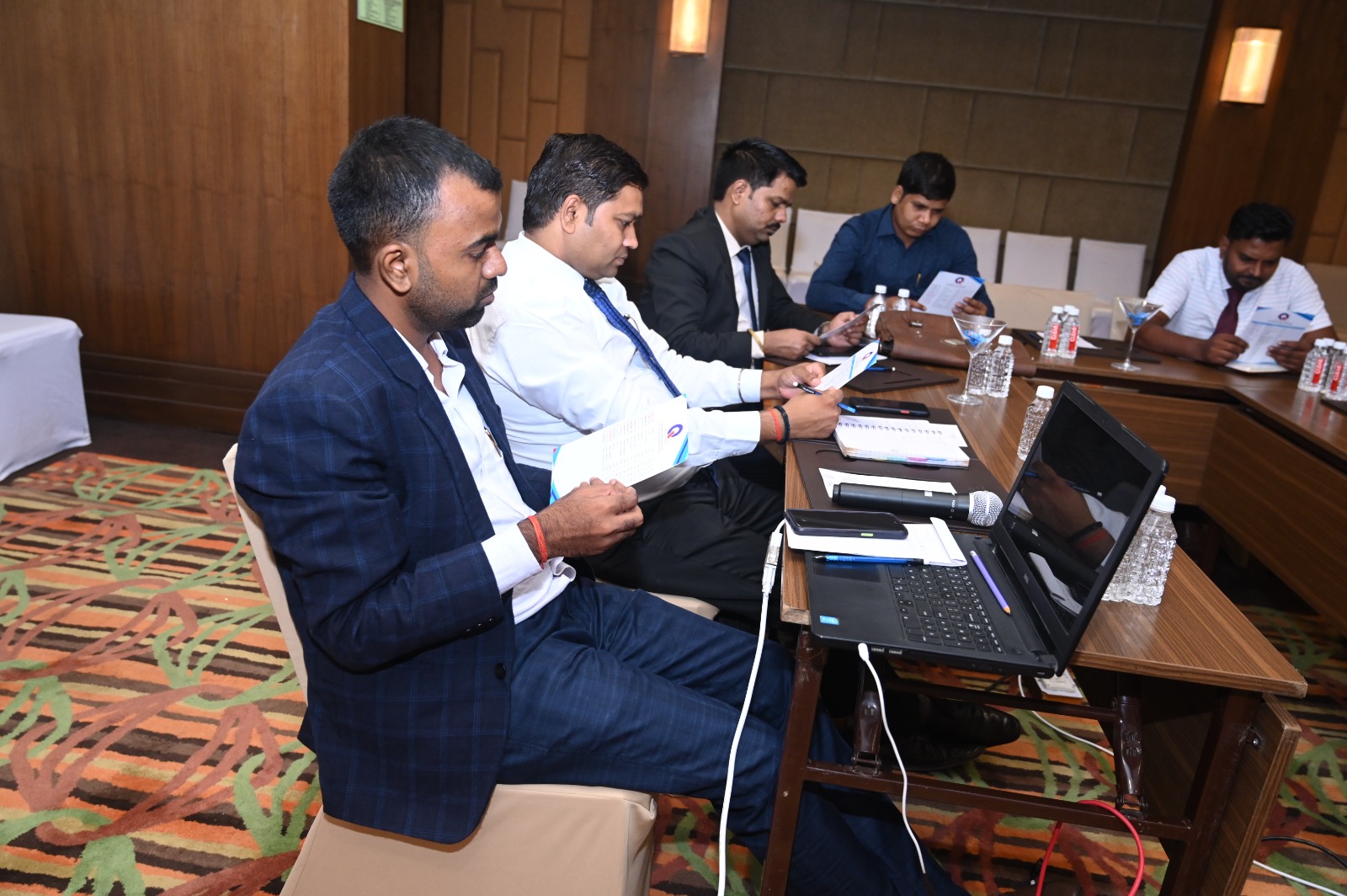 Director Nikhil Kumar Maurya announcing the launch of Querencia Healthcare from stage